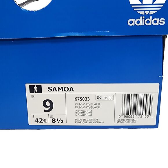 Adidas Samoa Men’s Size 9 Sneakers Cloud White 675033 NWB NIB Casual Classics - Picture 15 of 16